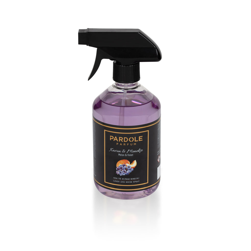 Raum- und Stoffduft – Melone & Veilchen 500 ml.